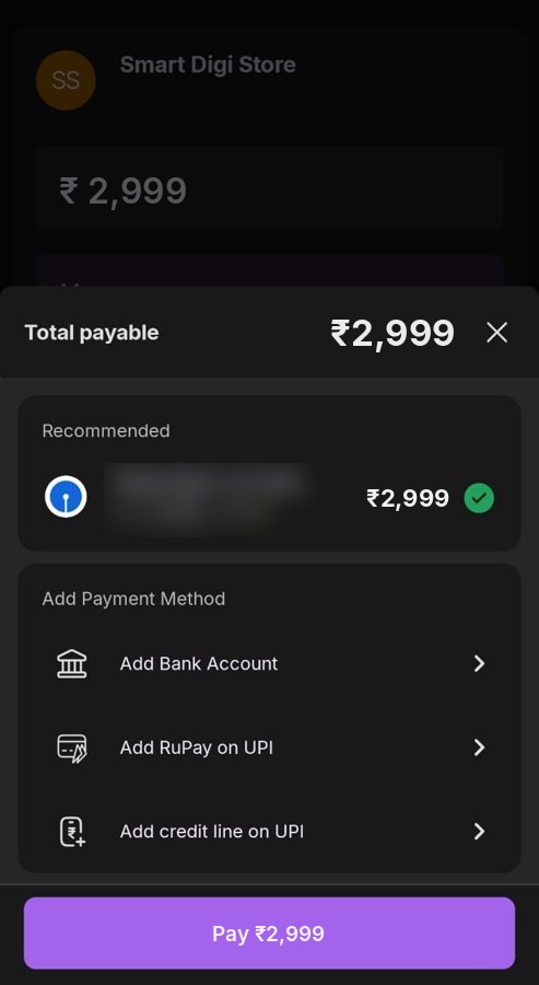 Step 5 pay in UPI app